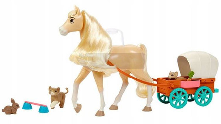 Lalka Spirit MUSTANG zestaw koń CHICA LINDA +zwierzątka HCH51