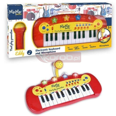 Keyboard elektroniczny z mikrofonem