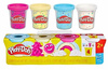 PLAY DOH CIASTOLINA zestaw 4 TUB z ciastoliną confetti +2 lata G1736