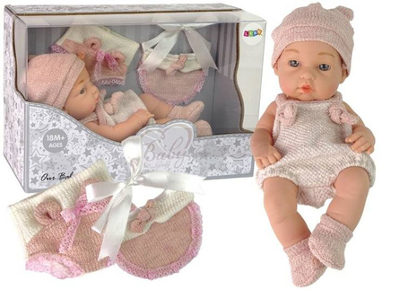 Lalka słodki bobas różowa 30cm