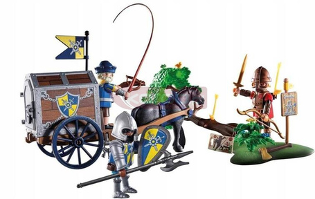 PLAYMOBIL NOVELMORE 71484 NAPAD NA WÓZ TRANSPORTOWY