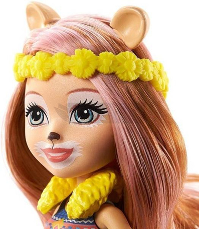 Lalka Enchantimals Lacey Lion Salon Fryzur GTM29