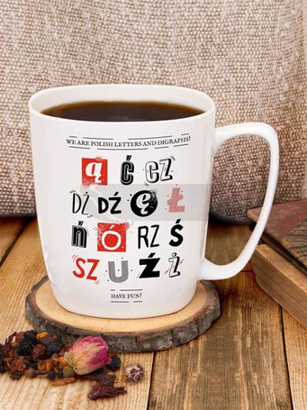 Kubek polskie literki/ polish letters