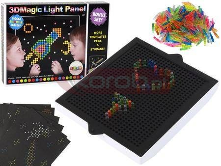 Magiczna tablica edu 3D podświetlana układanka