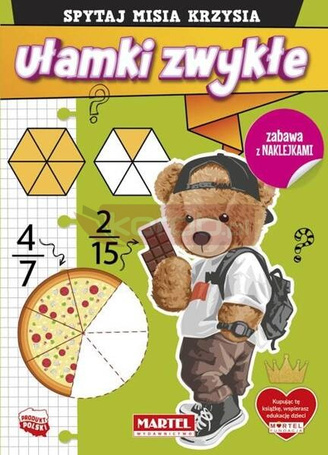 Spytaj Misia Krzysia. Ułamki zwykłe z naklejkami