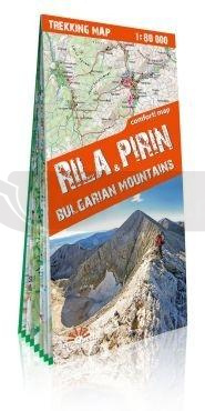 Mapa trekkingowa - Riła i Piryn. Góry Bułgarii