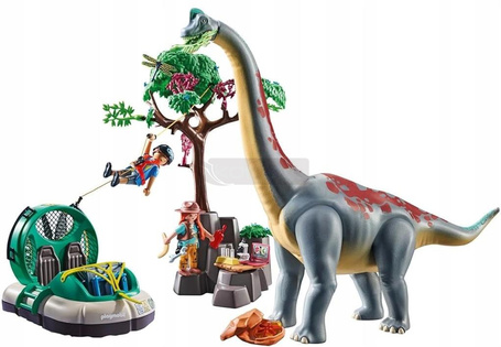 PLAYMOBIL DINOS 71819 BRACHIOZAUR Z PODUSZKOWCEM, zestaw dla dzieci +4 lata