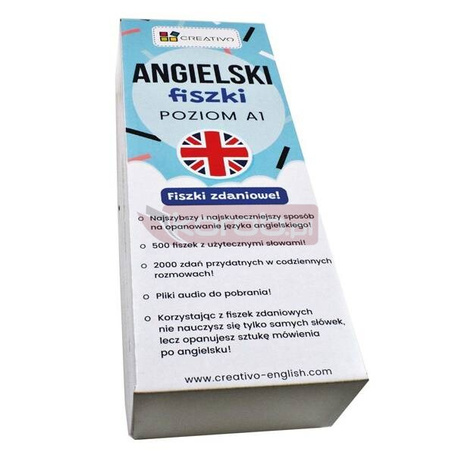 Angielski fiszki zdaniowe (poziom A1) CREATIVO