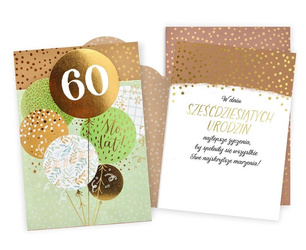 Karnet Urodziny 60