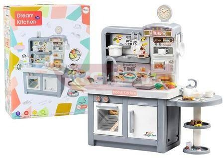 Kuchnia z akcesoriami szara