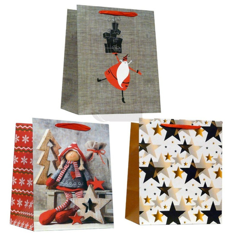 Torebka prezentowa B Boże Narodzenie mix