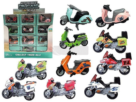 Skuter metalowy 1:64 MIX