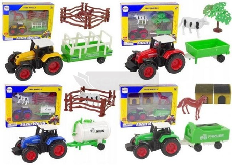 Zestaw farma traktor z akcesoriami MIX