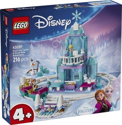 KLOCKI LEGO DISNEY 43281 Lodowy zamek Elsy i śnieżna przejażdżka ,zestaw +4