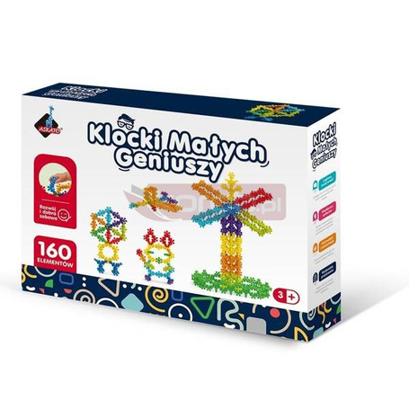 Klocki małych geniuszy kwiatki kulki 160el