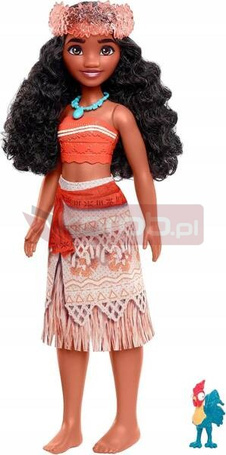 DISNEY MOANA VAIANA lalka + kogut Hei Hei + akcesoria HLW36