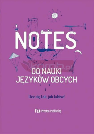 Notes do nauki języków obcych fioletowy