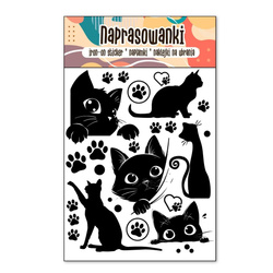 Naprasowanki Termo Naklejki na Ubrania Koty