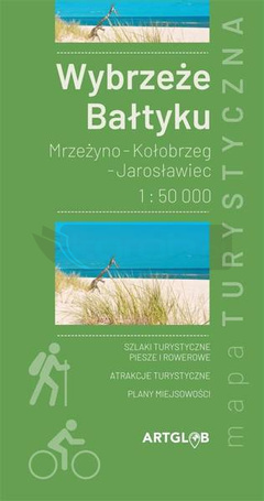 Mapa - Wybrzeże Bałtyku 1:50 000