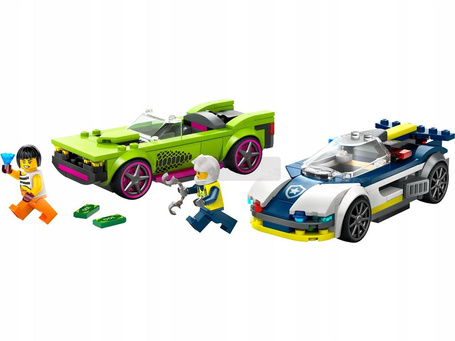 LEGO CITY 60415 POŚCIG RADIOWOZU ZA MUSCLE CAREM zestaw klocków +6 lat