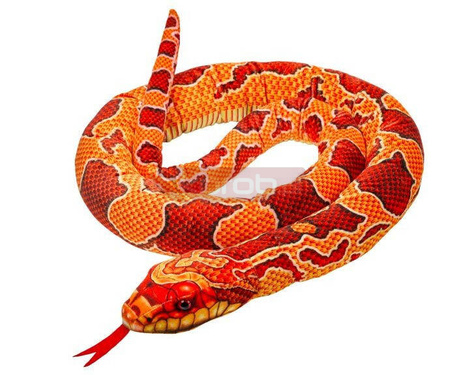 Maskotka Wąż czerwono-pomarańczowy 180cm