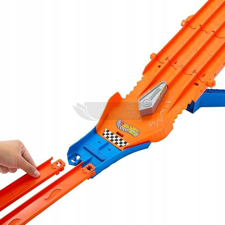 HOT WHEELS MONSTER TRUCK Wyścig z demolką zestaw torów + 2 autka JFR07