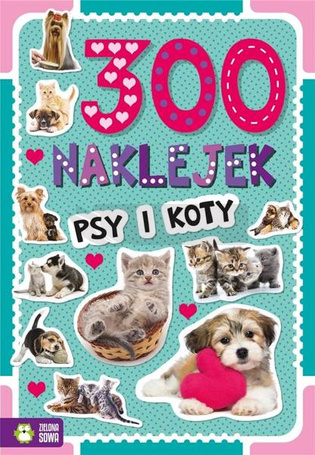 300 naklejek. Psy i koty