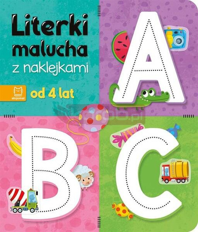 Literki malucha z naklejkami. Od 4 lat