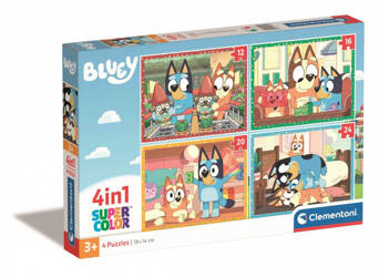 Puzzle 72 elementy 4w1 Bluey