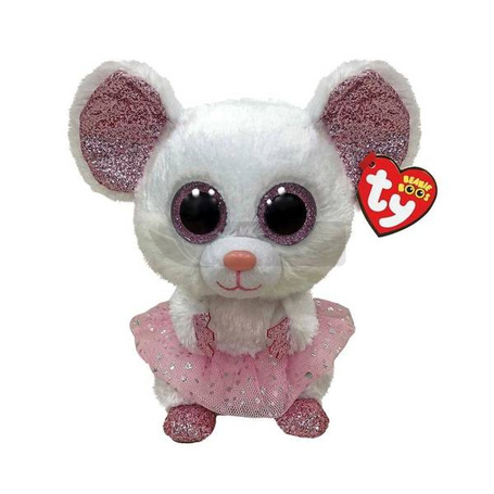 Beanie Boos Nina - Biała ballerina mysz 24cm