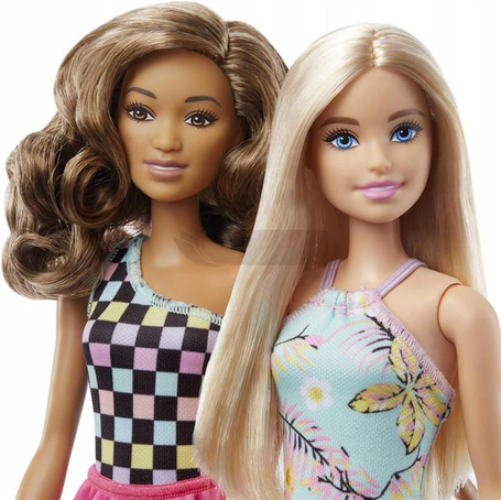 LALKA BARBIE ZESTAW PRZEJAŻDŻKA 2 lalki + samochód jeep + motorówka GXD66