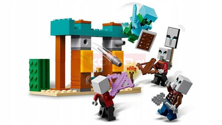 LEGO MINECRAFT 21267 Pustynny patrol złosadników, zestaw klocków +7 lat