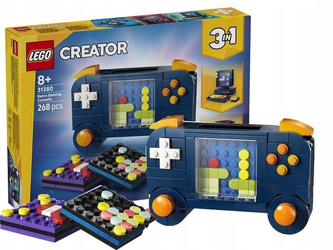 KLOCKI LEGO CREATOR 31380 Konsola do gry retro, zestaw klocków +8 lat