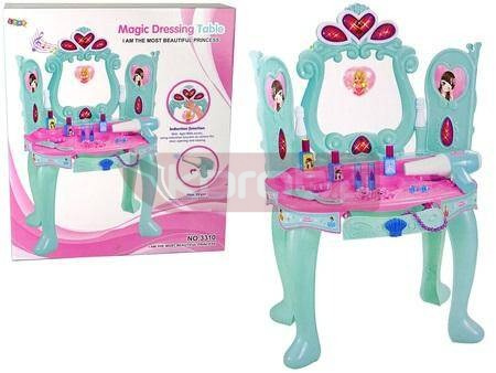 Toaletka z dźwiękiem i światłem miętowa