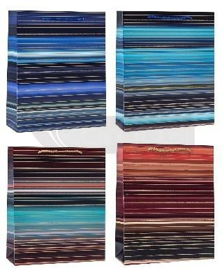 Torebka ozdobna 18x23x8cm hot-stamp mix ROZETTE