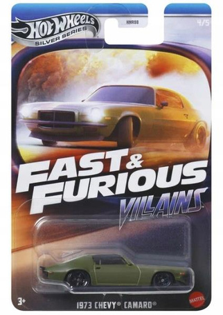 HOT WHEELS Silver Series FAST & FURIOUS VILLAINS 4/5 1973 Chevy Camaro JBY37