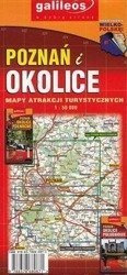 Mapa atrakcji tur. - Poznań i okolice pół.1:50 000