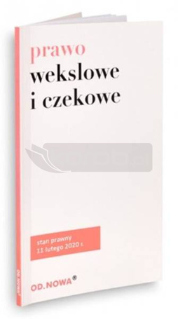 Prawo wekslowe i czekowe 11.02.2020
