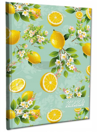 Kalendarz 2026 A5 tygodniowy notatka Cytryny Kwiat