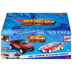 HOT WHEELS PULL-BACK SPEEDERS zestaw 2 aut GMC Hummer EV & Alpha Pursuit HWH55