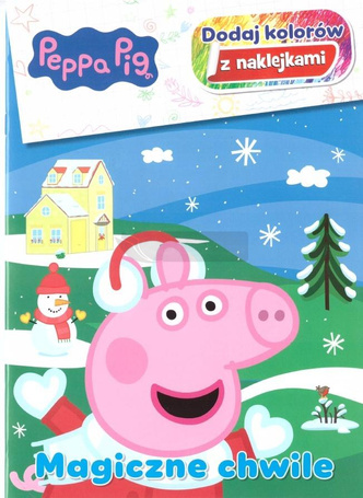 Świnka Peppa. Dodaj kolorów z naklejkami