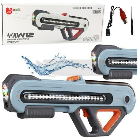 Karabin W12 elektryczny na wodę LED szary 60cm