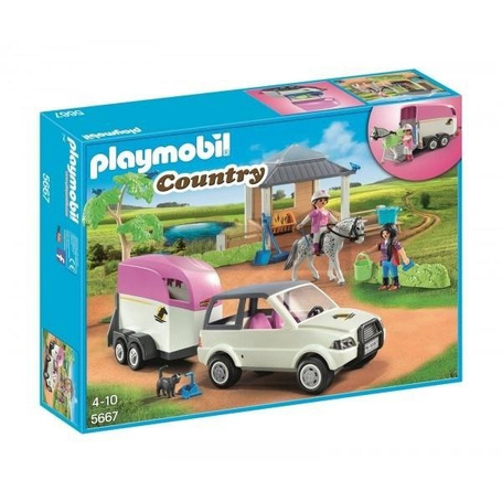 PLAYMOBIL 5667 Stajnia z przewozem dla konia