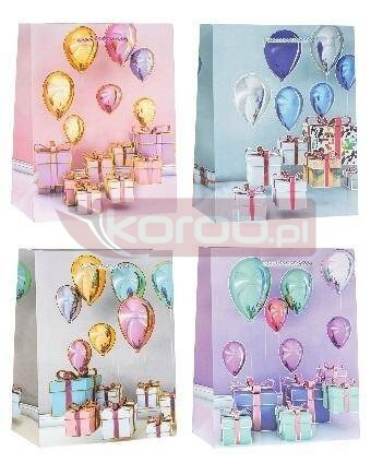 Torebka ozdobna 18x23x8xm mix ROZETTE