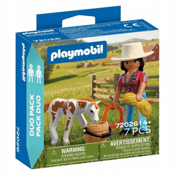 PLAYMOBIL Duopack 72026 Kowbojka ze źrebakiem, dzieci +4 lata