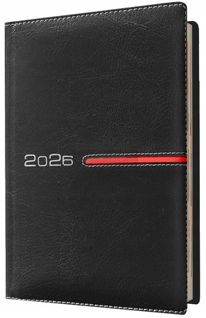 Kalendarz 2026 A6 tygodniowy czarny