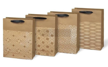 Torebka na prezent L lux kraft 225x335x100