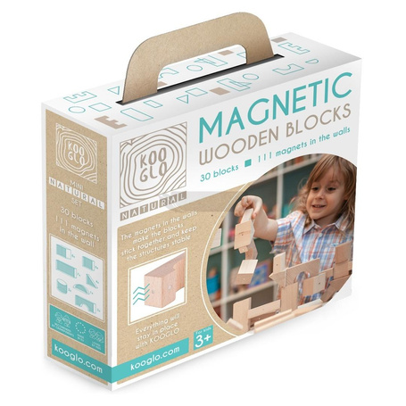 Klocki drewniane Mini Natural 30szt