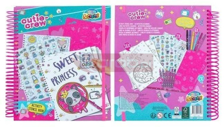 Zestaw artystyczny kolorowanka z naklejkami