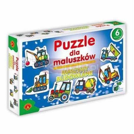 Puzzle dla Maluszków - Maszyny Budowlane